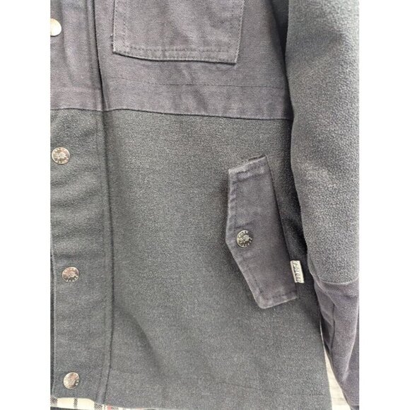 Poler Stuff women's medium wool blend and canvas two tone jacket outdoors winter - Picture 5 of 14